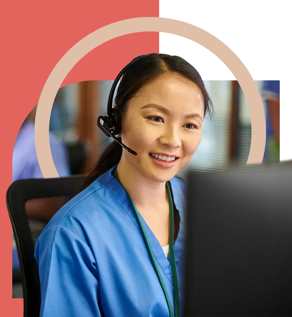 Nurse practitioner providing remote support to a health plans polychronic member 